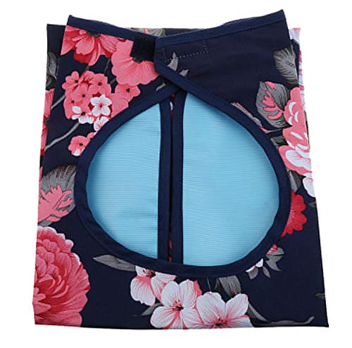 Adult Bibs Waterproof Washable Dining Bibs Reusable Clothing Protector fit for The Elderly,Patient (Hibiscus) Hibiscus - BeesActive Australia