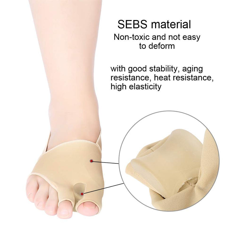 Bunion Straightener Protector Relief Sleeve w/Gel Bunion Stretchy Pads Cushioned Splint, Orthopedic Hallux Valgus Overlapping Corrector Bootie Guard Hammer Toe Pain Aid Surgery Treatment 2 Pc (L) L (Pack of 2) - BeesActive Australia
