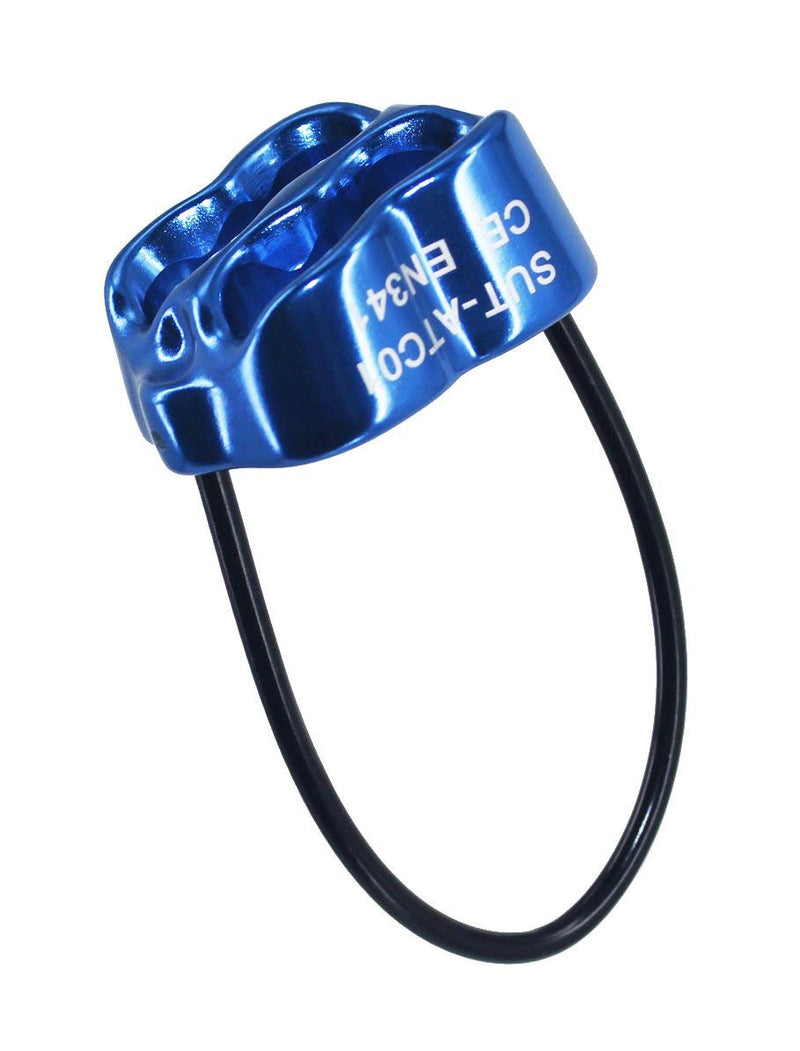 NewDoar Climbing Abseiling Belay Device ATC Rappelling Descender 25KN V-grooved Equipment Blue - BeesActive Australia