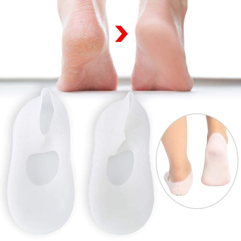 Silicone sock, crack-proof socks, heel crack-proof sleeve, foot crack protector, foot care tool,moisturizing foot heel protector to prevent dry heel(M-02#) M 02# - BeesActive Australia