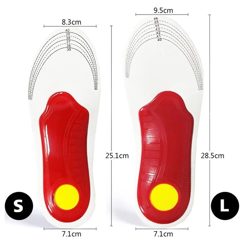 Arch Support Orthopedic Insoles, Insoles for Men and Women,Shock Absorption Comfortable Insoles, Shoe Inserts Insoles for Flat Feet, Feet Pain, Plantar Fasciitis Insoles, Over Pronation (Large) Large - BeesActive Australia
