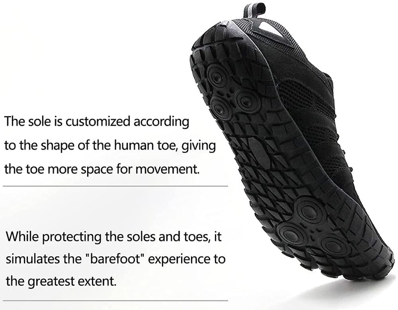Oranginer Women's Barefoot Shoes - Wide Toe Box - Zero Drop - Minimalist Shoes 6.5 2-black - BeesActive Australia
