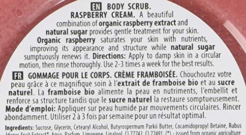 Organic Shop Body Scrub Natural Raspberry Cream and Sugar 250ml - BeesActive Australia