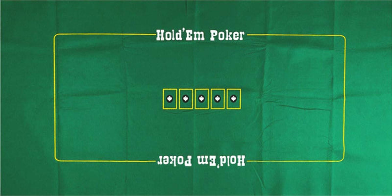 Cyber-Deals Craps & Texas Hold'em Poker Essentials Set: 2-Sided 6ft x 3ft Felt Layout, Nevada Casino Table-Played Dice & Cards, Plus Storage Pouch (Cal Neva (Blue Polished) - Reno) - BeesActive Australia