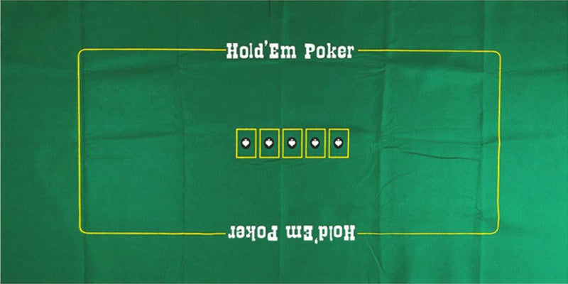 Craps & Texas Hold'em Poker Layout 2-Sided Reversible Premium Felt 6ft x 3ft with Authentic Las Vegas/Nevada Casino Table-Played Dice & Cards, Plus Storage Pouch Las Vegas Only - BeesActive Australia
