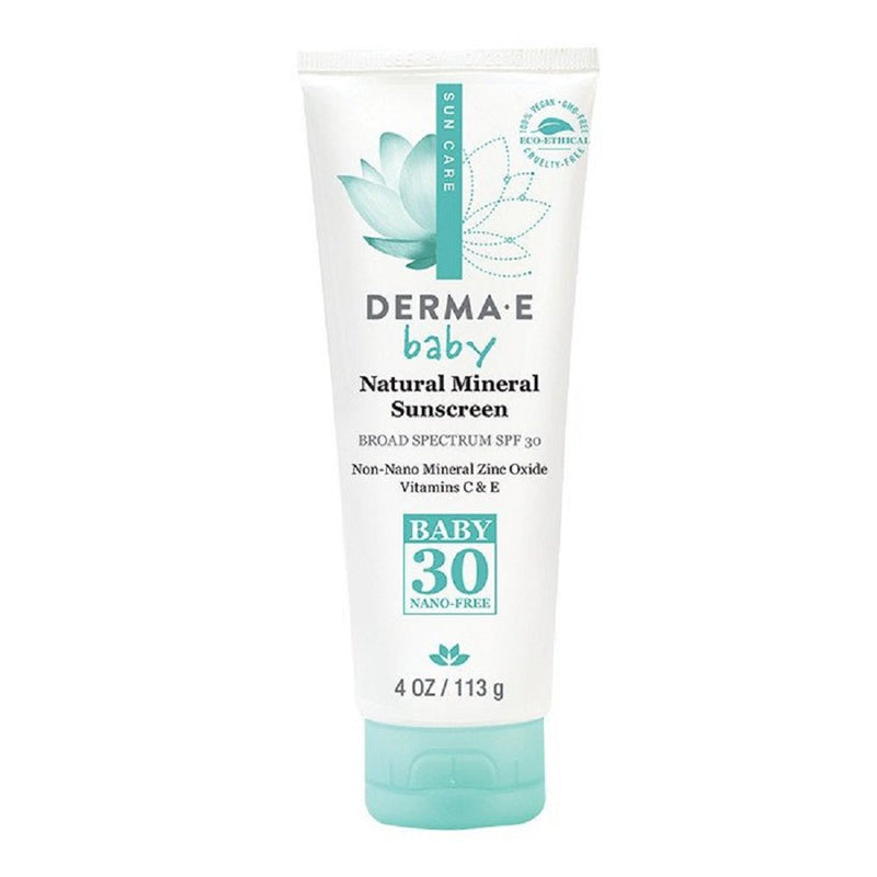 DERMA E Natural Mineral Sunscreen SPF 30 Baby (4oz) [Packaging May Vary] - BeesActive Australia