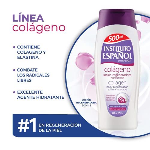 Avena Instituto Espanol Collagen body regeneration softens Moisturizes, Locion de Colageno 500ml - BeesActive Australia