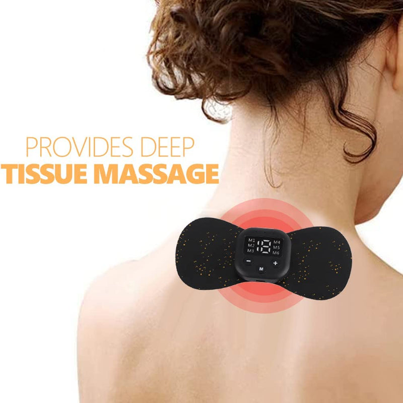 Mini Cervical Massager, Portable Electric Wireless Tens Machine for Body Muscle Pain Relief and Muscle Relaxation Stickers - BeesActive Australia