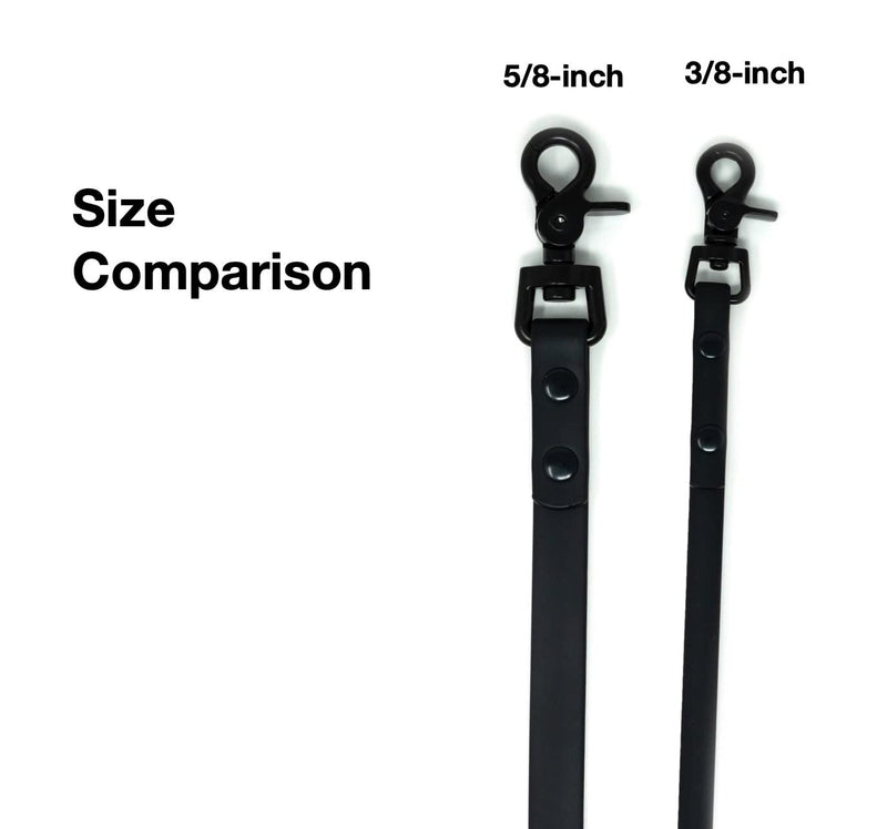 Sarah Says 6ft, 10ft, 30ft Waterproof Dog Leash | Durable Long Line for Small Medium Large Dogs and Puppy | Long Training Leash for Yard, Beach, Field 10ft x 5/8" Black - BeesActive Australia