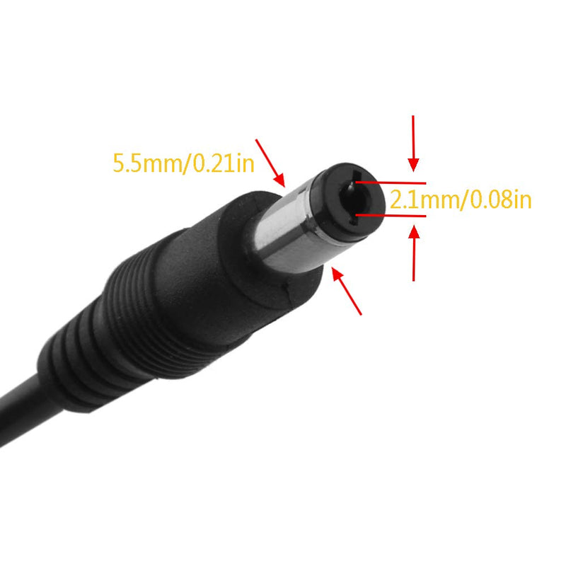 EVAPLUS Power Adapter Female DC Port Inline Connector for 36V Electric Bike Lithium Battery Charger, for 36V li-on Battery Pack, 42V 2A Charger, Diameter 5.5mm, 2.1mm - BeesActive Australia