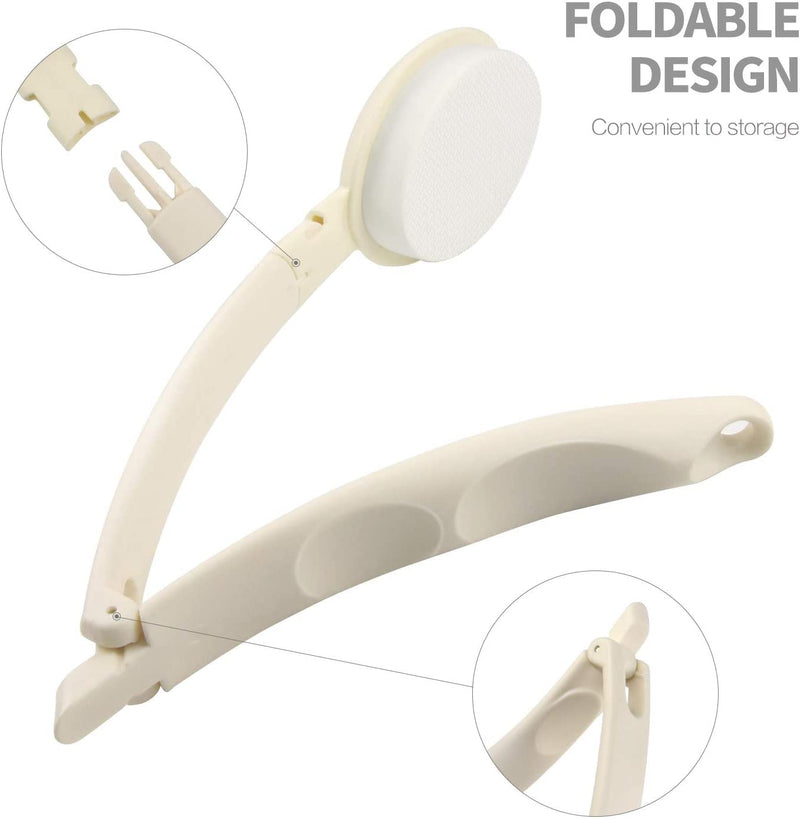 LFJ Body Lotion Applicator for Back, Foldable Long Handled Oils Sun Cream Applicator Bathroom Aids for Men Women Foldable Handle - BeesActive Australia