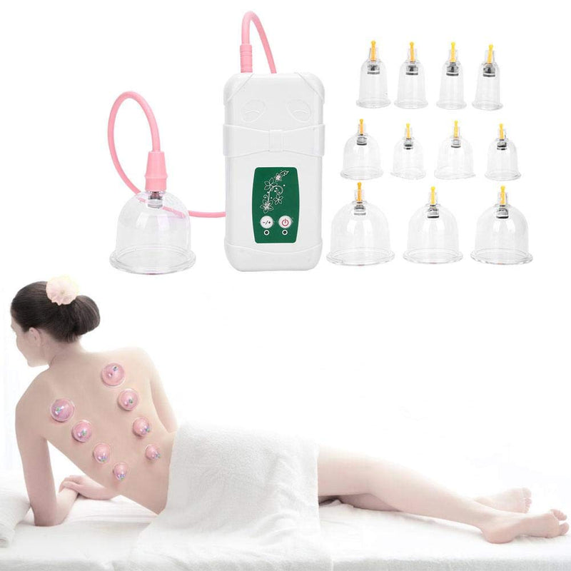 Vacuum Cupping Cup, Usb Charging Intelligent Operation Anti Cellulite Body Massage Helper, Electric Suction Cupping Set for Salon or Home Use - BeesActive Australia