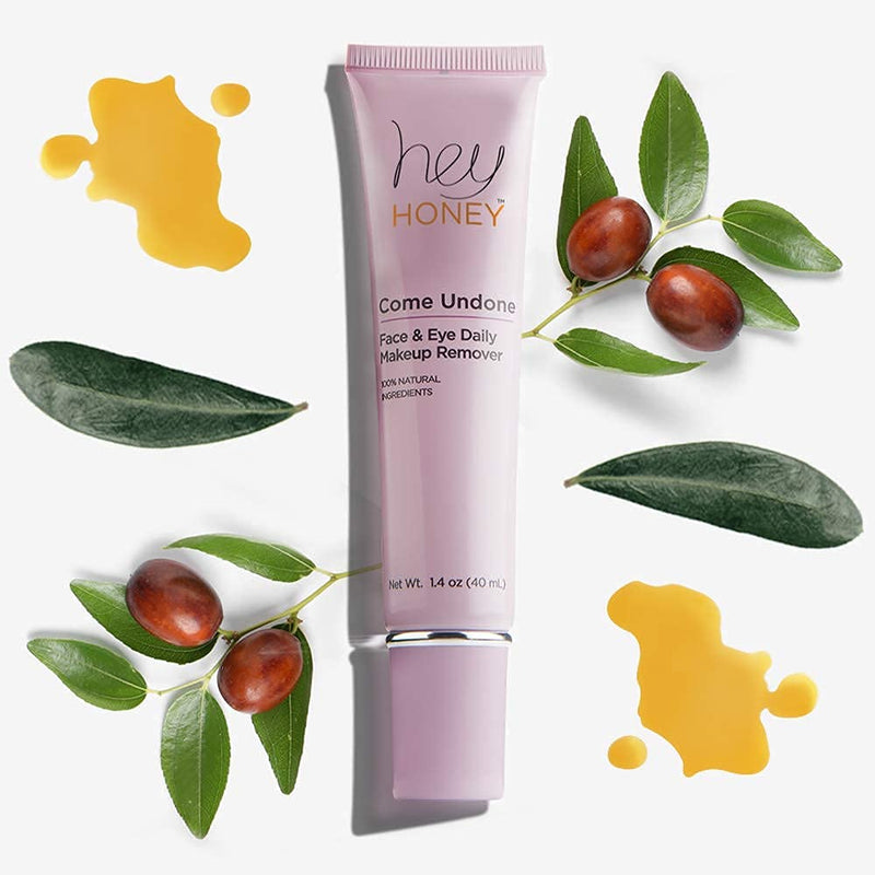 Hey Honey, Come Undone,Face & Eye Daily MakeUp Remove. Exceptionally gentle with 100% natural ingredients, perfect for removing makeup around the eyes and face.1.4oz. - BeesActive Australia