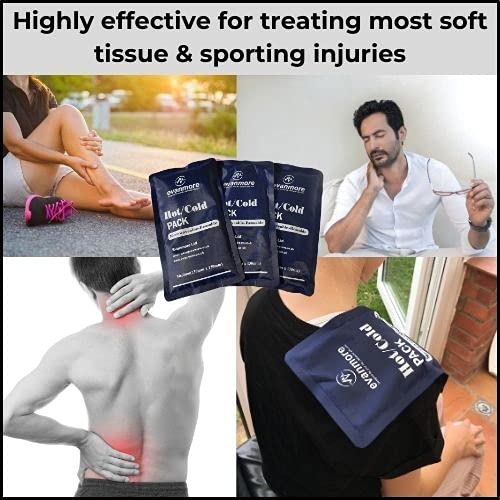 2 x Evanmore Reusable Hot Cold Gel Pack Packs Large, Luxury - Easy to use - Flexible - Long Lasting - Knee, Shoulder wrap - 13 x 23cm - BeesActive Australia