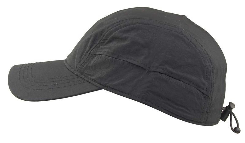 MINAKOLIFE Men Women Sun Hat Peaked Baseball Golf Cap Breathable Anti UV Waterproof Outdoor Quick-Drying Hats Black2 - BeesActive Australia