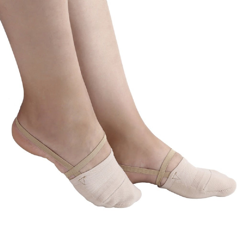 [AUSTRALIA] - AllPlay Half Toe Shoe Sole Sock Made of Knitted Cotton for Ballet Dancers and Rhythmic Gymnastic Competition Medium 