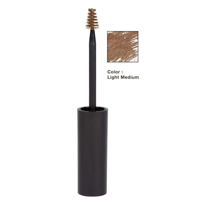 Eyebrow Tint Gel and Brow Filler: Elizabeth Mott Queen of the Fill Tinted Gel Makeup with Brush to Fill In Eyebrows and Cover Gray Hairs - Cruelty Free Cosmetics Products - Light Medium Brown , 4g - BeesActive Australia