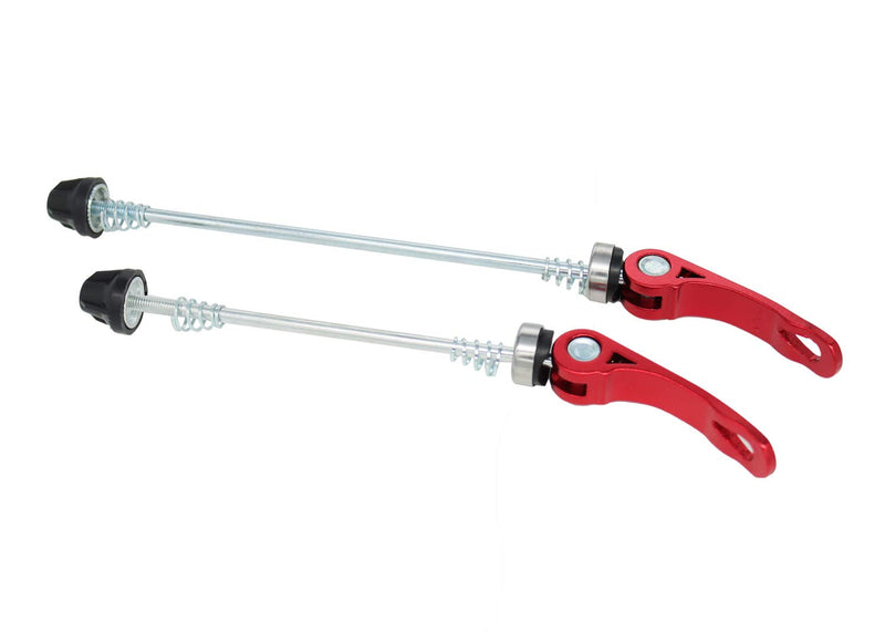 Platt Bike Wheel Hub Skewers MTB Quick Release Skewers Front and Rear Axle Fit for Road Bike,Mountain Bike,BMX (1Pair) red - BeesActive Australia
