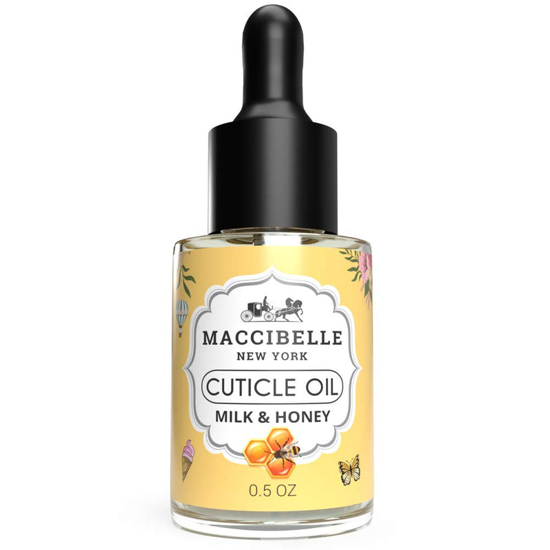 Maccibelle Cuticle Oil 0.5 oz for Dry Cracked Cuticles (SET OF 2 (Tea Tree Lavender + Milk &Honey)) SET OF 2 (Tea Tree Lavender + Milk &Honey) - BeesActive Australia