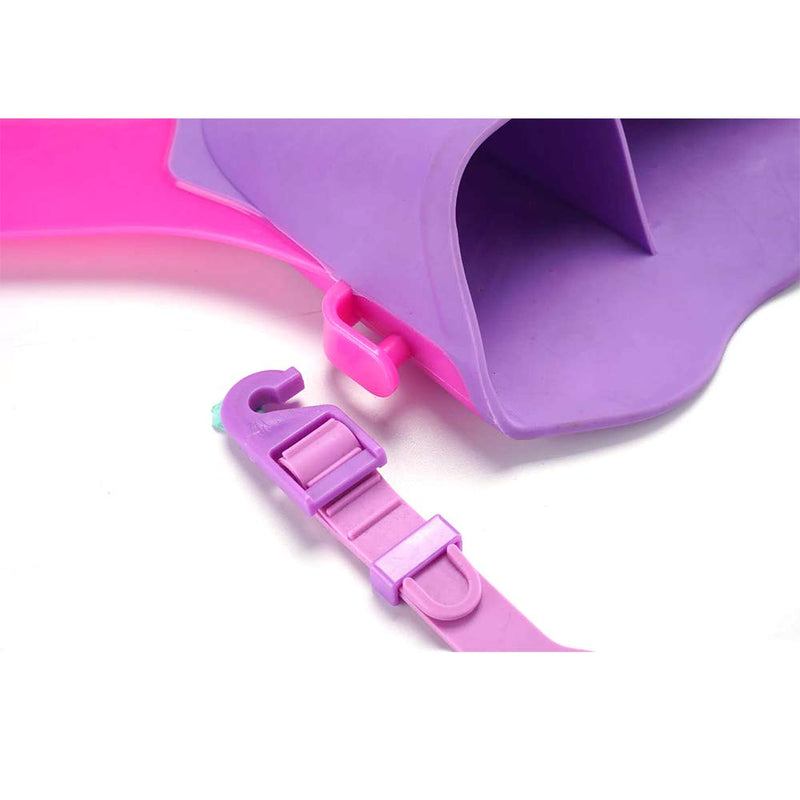 AmazeFan Mermaid Swim Tail Fins for Kids, Fin Mermaid Fun Improved Strap Swimwear Monofin, Swimming with Flipper Diving Fins-Girls (Pink) - BeesActive Australia