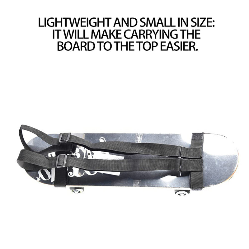 iayokocc Skateboard Shoulders Carry Strap,Universal Skateboard Carrier Shoulder Strap,Longboard Shoulder Carrier Backpack Belts,Fit for All Skateboards,Snowboards & Skis Carry - No Board - BeesActive Australia