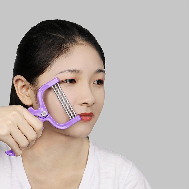 Spring Facial Hair Epilator, Regerly 2 Pieces Manual Portable Epilator Spring Facial Hair Remover Beauty Tools for Women Face Hair Removing - BeesActive Australia