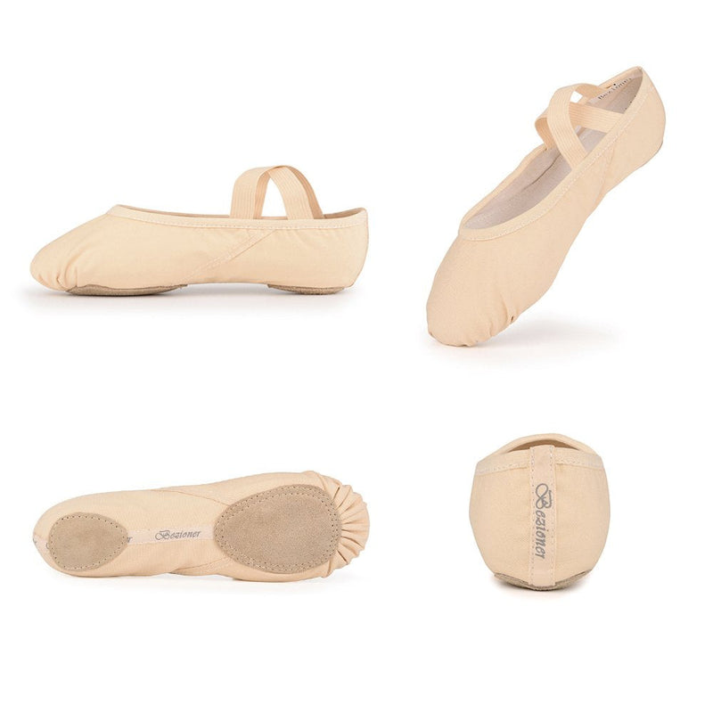 Ballet Shoes for Women Girls, Women's Ballet Slipper Dance Shoes Canvas Ballet Shoes Yoga Shoes 8.5 Light Pink - BeesActive Australia