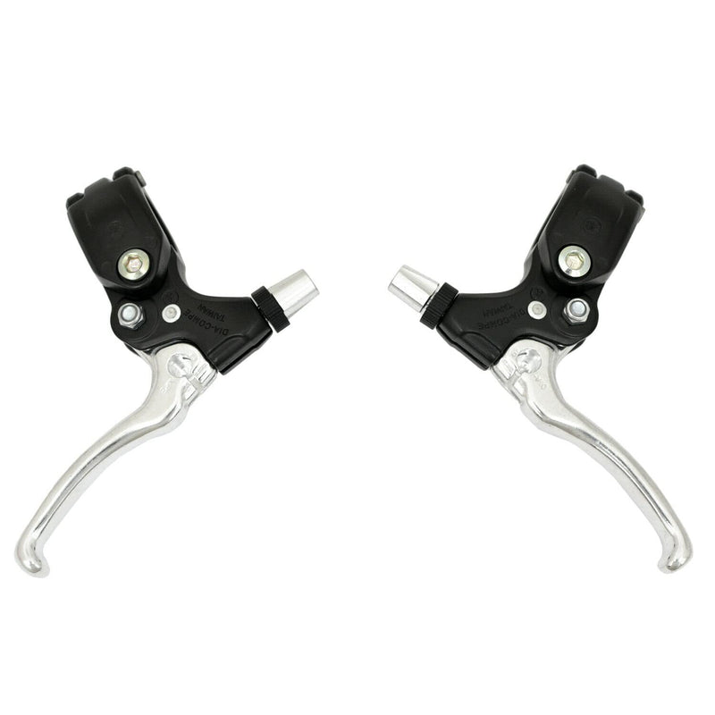 DIA-COMPE 182s-2 Tech77 w/ Thumb-Lock Stopper Brake Lever Set , Silver , DP2526 - BeesActive Australia