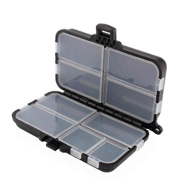 VGEBY 9 Compartments Plastic Box of Rigs Hooks Hooks Baits for Fishing Fishing Box - BeesActive Australia