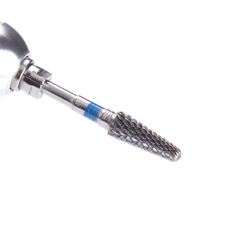 Carbide Drill Bits Tapered Cone Cuticle Clean Bit Nail Art Pedicure Manicure Tools Accessories Medium Grit Silver - BeesActive Australia