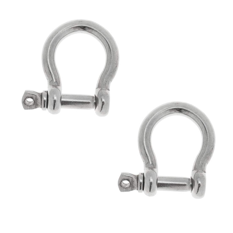 [AUSTRALIA] - Rannb Anchor Shackle 304 Stainless Steel Screw Pin Bow Shackle 10mm 3/8" - 2pcs 