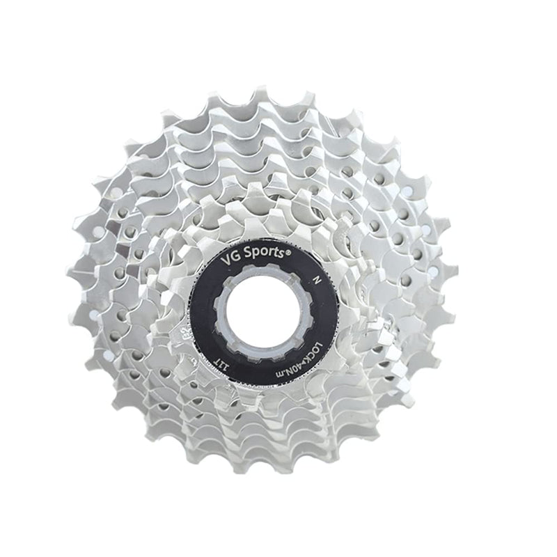 VG SPORTS 8/9/10/11 Speed Cassette,11-25T/11-28T/11-32T/11-36T Cassette, Bike Cassette Fit for Road Bike Compatible with Shimano/Sram 10Speed-11-25T-Silver - BeesActive Australia