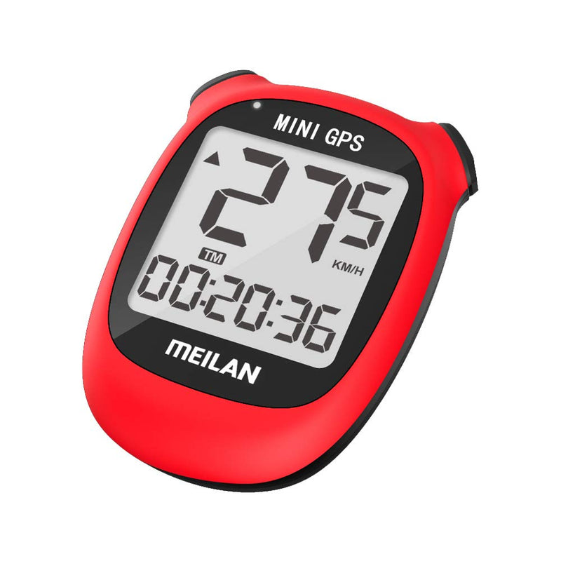 MEILAN M3 Mini GPS Bike Computer Wireless Cycling Computer Bicycle Speedometer and Odometer Waterproof Cycle Computer Bicycle Computer Red - BeesActive Australia