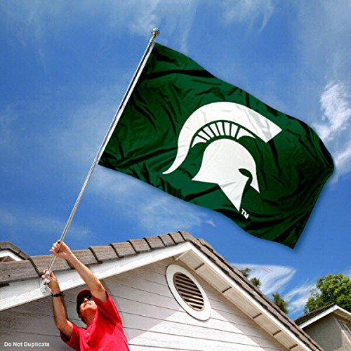 Michigan State Spartans MSU Sparty University Large College Flag - BeesActive Australia