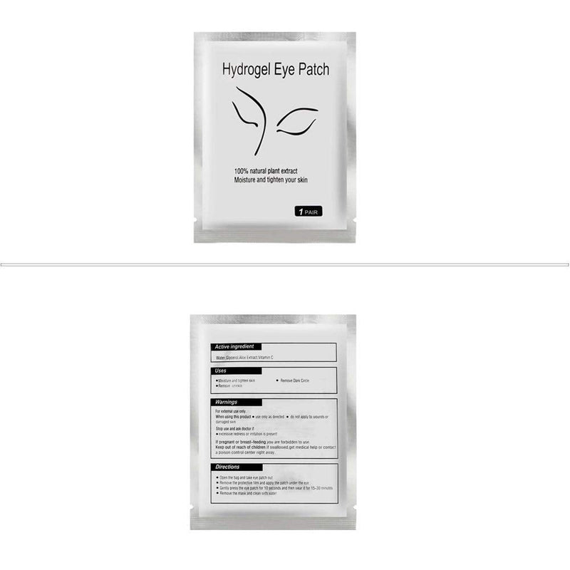 Eye Gel Pads, 100 Pairs Set Gel Eye Pads Eyelash Extension Pads Lash Gel Pads Under Eye Gel Patches,For Pro Salon and Individual Eyelash Extension - BeesActive Australia