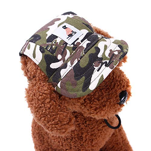 Gogobuddy Dog Hats, 8 Packs Multi-Color Pet Baseball Cap Puppy Sport Hat Outdoor Sunbonnet Cap with Ear Holes and Adjustable Neck Strap for Small Medium Large Dogs and Cats - BeesActive Australia