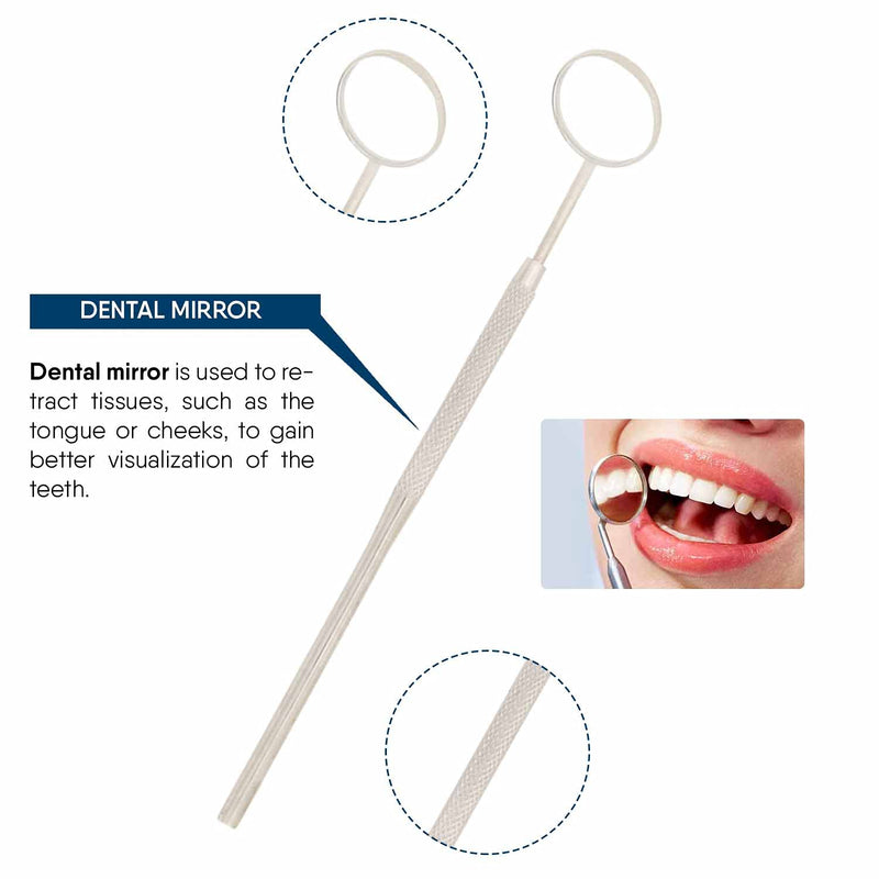 Dental Pick Tools Tooth Picks Stainless Steel Dental Teeth Whitening and Cleaning Oral Care Kit Professional Hygiene Tool Set with Tooth Scraper SS - BeesActive Australia