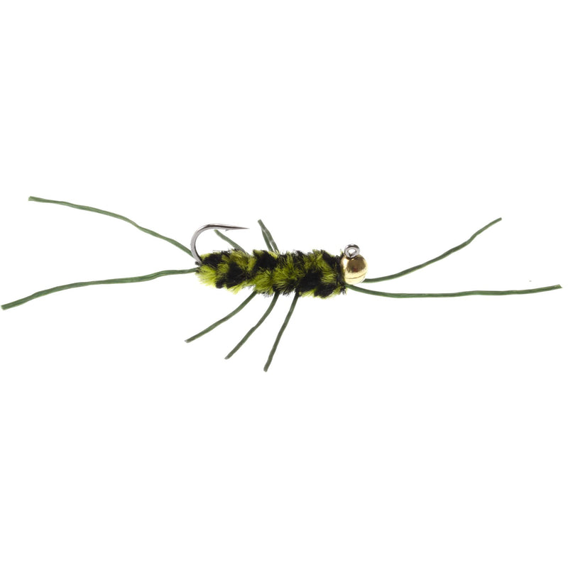 The Fly Fishing Place Tungsten Bead Jigged Pat's Rubber Legs Nymph Assortment Fly Fishing Flies - Trout and Bass Wet Fly Pattern - 8 Flies Hook Size 10 - BeesActive Australia