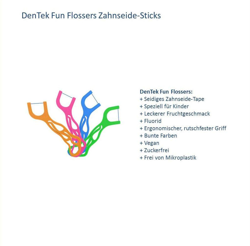 Dentek Kids Fun Flossers ,Pack of 3 x 40 - BeesActive Australia