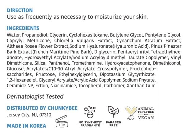 Decollage Hydrating Water Gel Travel Size Moisturizer 1.7 fl oz for Smooth and Glowing Skin with Hyaluronic Acid, Ceramide NP Fragrance Free, Oil Free, PETA Certified Vegan Skincare - BeesActive Australia