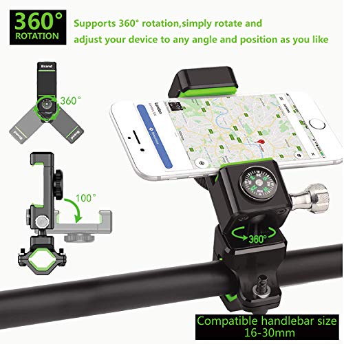 Bike Phone Mount,【Super Stable & Anti Shake】 Anti-Theft Screw Design, Bicycle & Motorcycle Handlebar Cell Phone Holder Universal, for 4-7 inches Android Cell Phones and GPS - BeesActive Australia