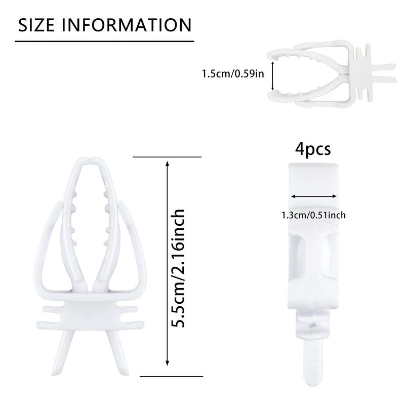 WishLotus Bird Cage Feeding Clips, 4 PCS Plastic Durable Parrot Fruit Vegetable Clips Mini Bird Cage Feeder for Pet Birds and Parrot Feeding Bird Cage Accessories A - BeesActive Australia