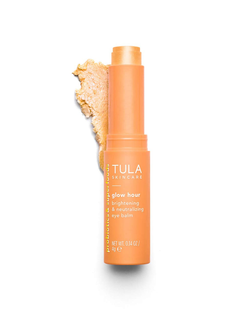 TULA Skin Care Glow Hour Brightening & Neutralizing Eye Balm | Dark Circle Under Eye Treatment, Instantly Hydrate and Brighten Undereye Area, Portable and Perfect to Use On-the-go | 0.14 oz. - BeesActive Australia
