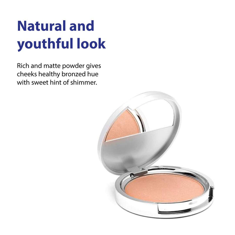 Dr. Denese SkinScience SunShield Anti Aging Bronzer Natural-Looking, Youthful Sun-Kissed Glow - Makeup with Multi Peptides & Ceramide - Rich Matte Finish Powder & Light Shimmer - Cruelty-Free - .3oz - BeesActive Australia