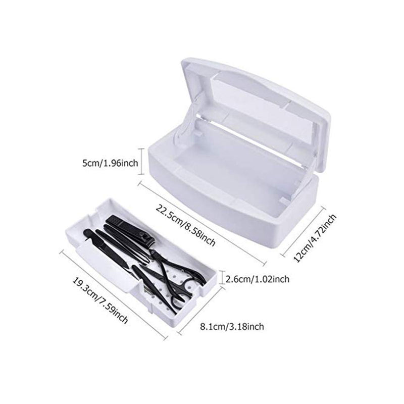 Vcedas Nail Art Tool Clean Tray Plastic Box Easy Cleaner For Cutter Manicure Tools Set - BeesActive Australia