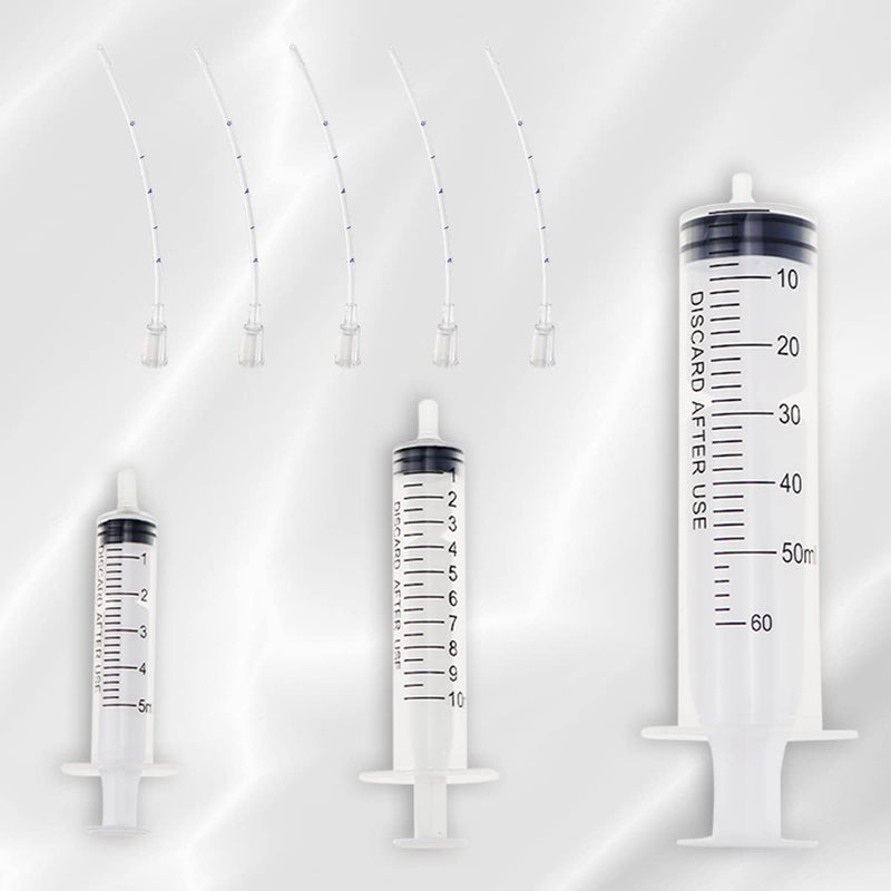 YOLUFER Bird Feeding Syringe with Soft Feeding Tubes Dental Irrigation Syringe Pet Feeding Syringe - BeesActive Australia