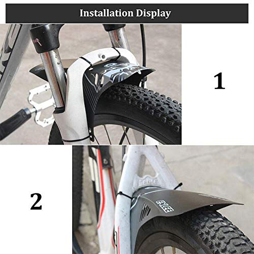 Mountain Bike Fender Mud Guard, Fits 26, 275, 29, Bike Fender, MTB Mud Guard, Bike Splash Guard, Kid Bike Fender, Dirt Jump Bike Guard BlackGrid - BeesActive Australia