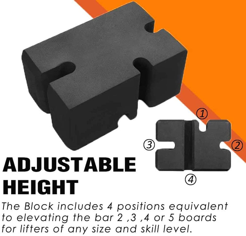POLANG Anti-Slip Bench Press Block，Bench Rest Foam Shooters Block Fitness Strength Exercise Equipment Bench Press mat, Fitness Workout Exercising Equipment Accessories Rectangle Large - BeesActive Australia