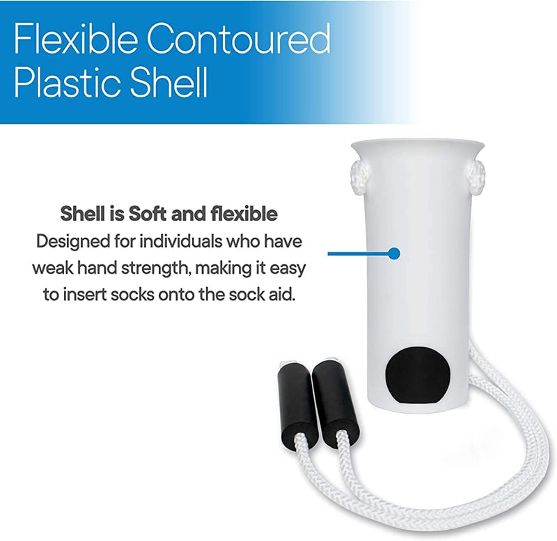 Sock Aid Wearing Assist Helper Device, Slider with Luxury Foam Handles, for Pregnant Women, Disabled, Diabetic, Sock Helper - BeesActive Australia