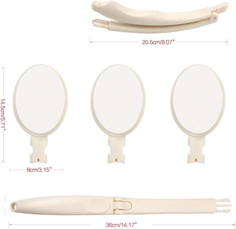 LFJ Body Lotion Applicator for Back, Foldable Long Handled Oils Sun Cream Applicator Bathroom Aids for Men Women Foldable Handle - BeesActive Australia
